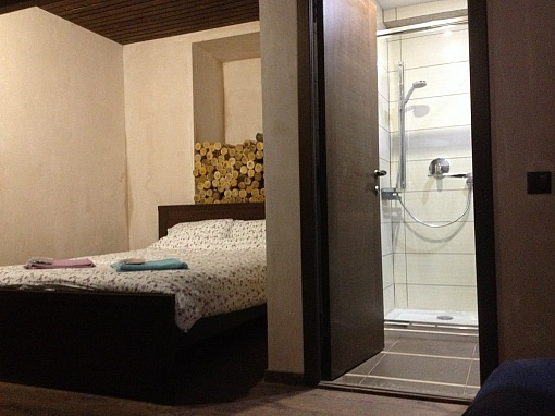 Хостел Центр - Двухместный комфорт с 1 кроватью, душем и туалетом - В номере